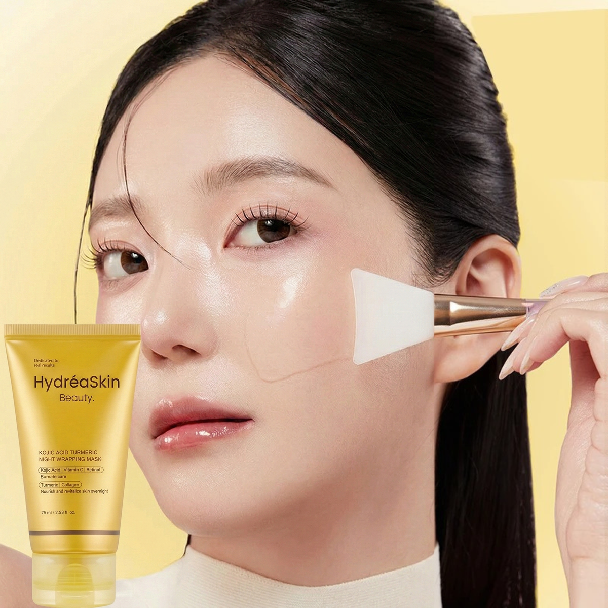 HydréaCream™ - Crème de Nuit Wrapping Hydratant & Éclat