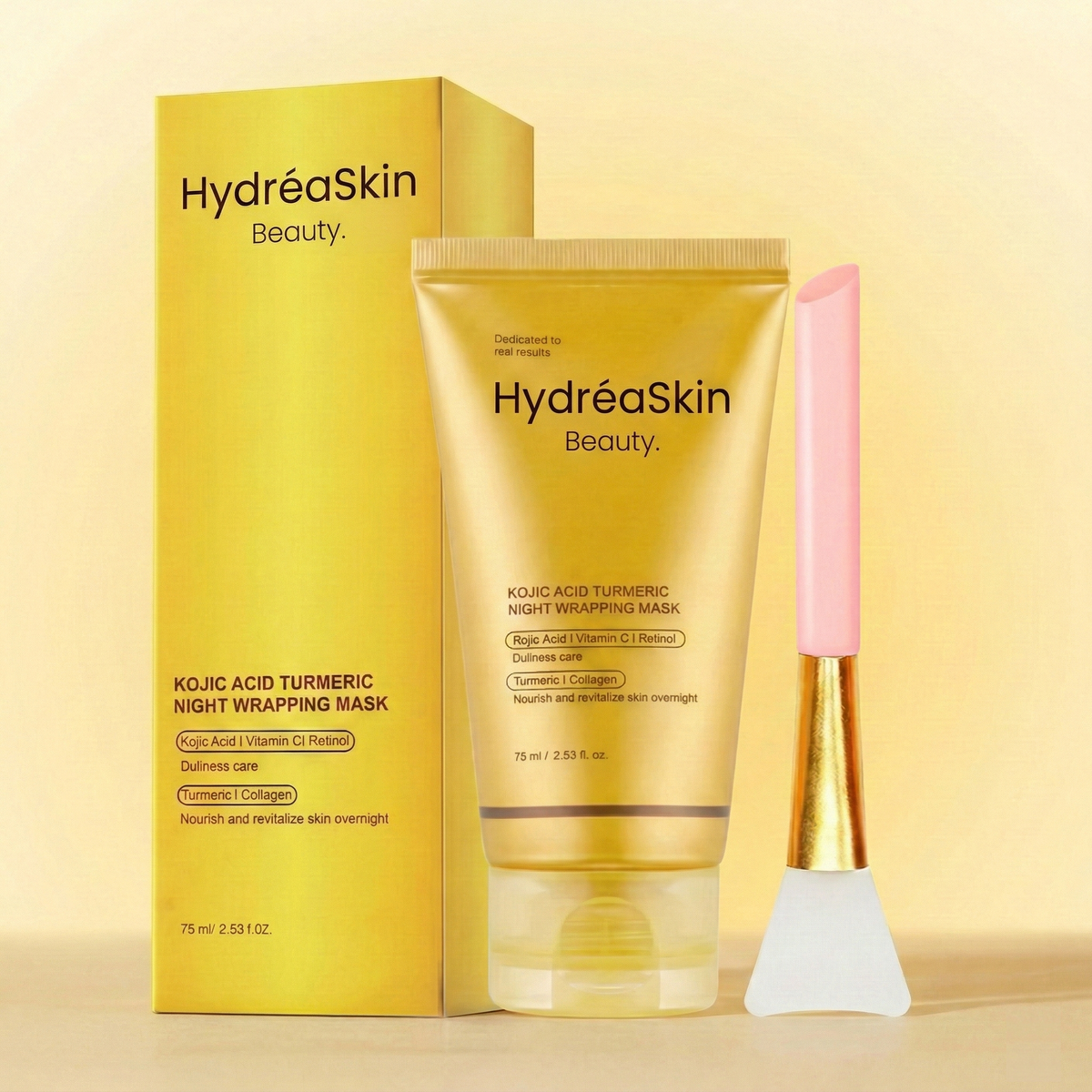HydréaCream™ - Crème de Nuit Wrapping Hydratant & Éclat